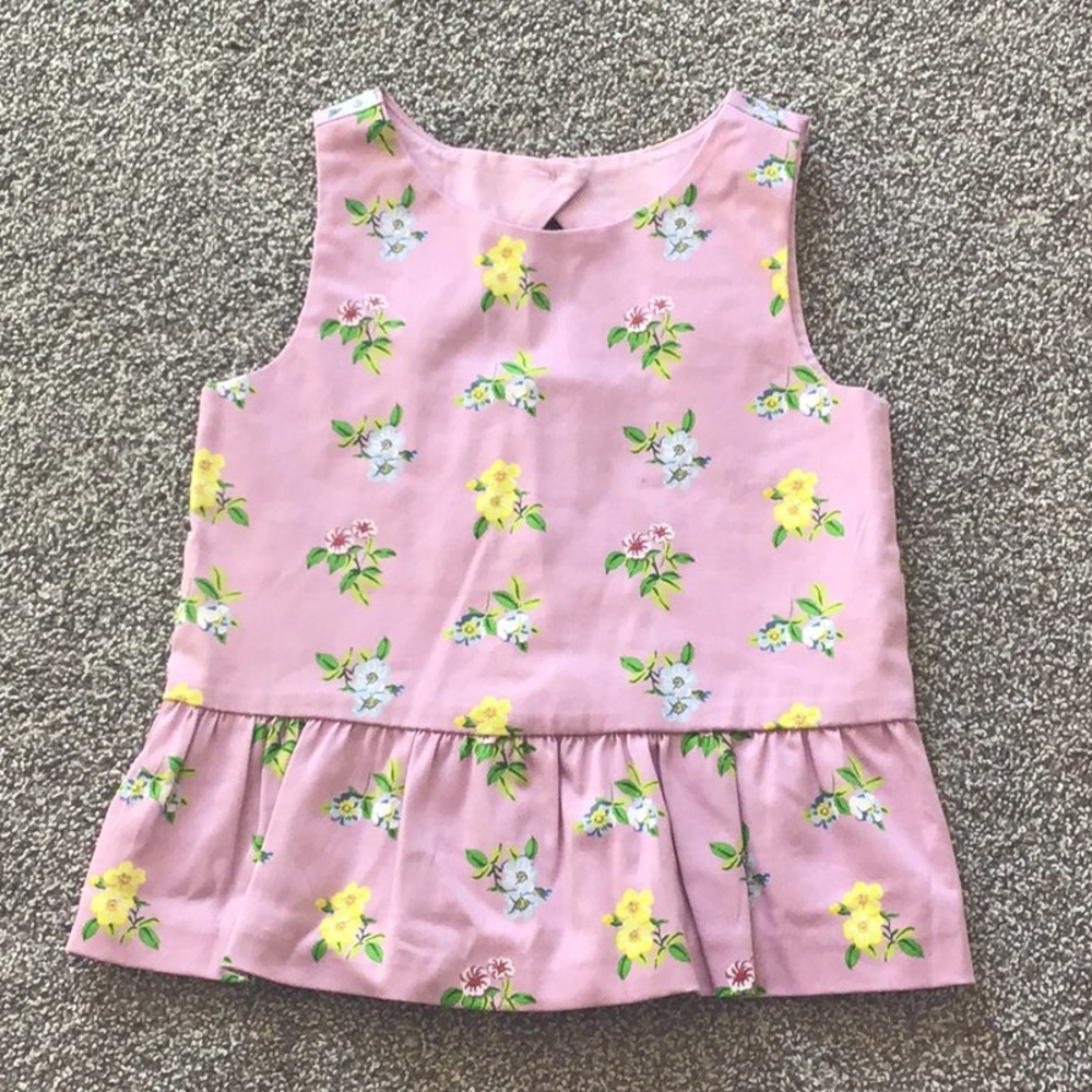 Janie and Jack Floral Lilac Blouse sz 4 - Brand New